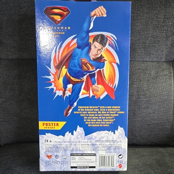 Superman Ken Doll in Blue and Red - Picture 2 of 3